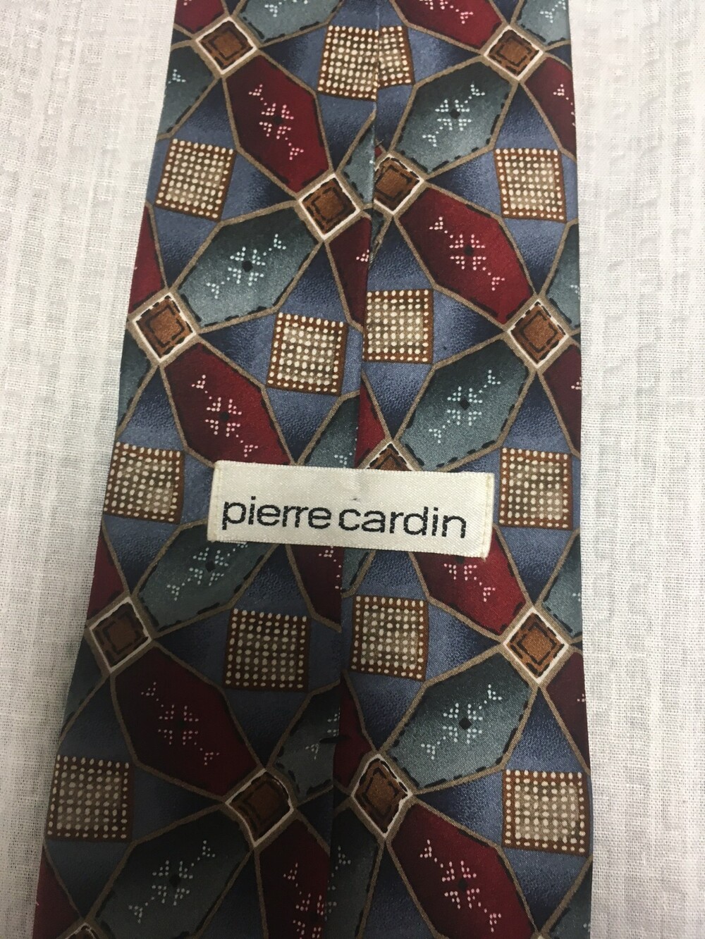 Pierre Cardin men's geometric pattern mens tie